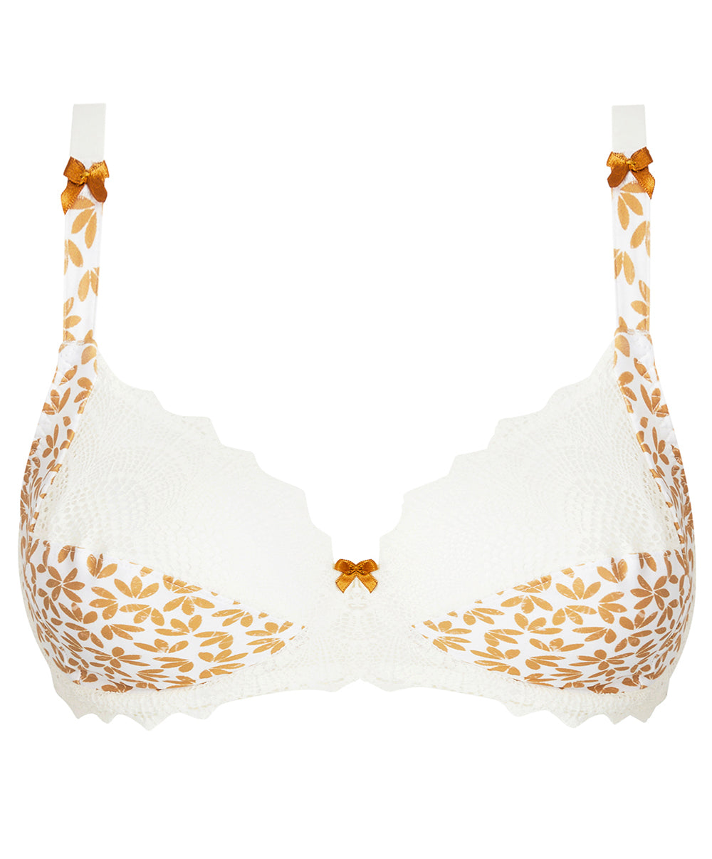 Soutien-gorge couvrant grande taille armatures "Bien-être" Antigel de Lise Charmel Crochet Bohème camel FCJ6134-CB