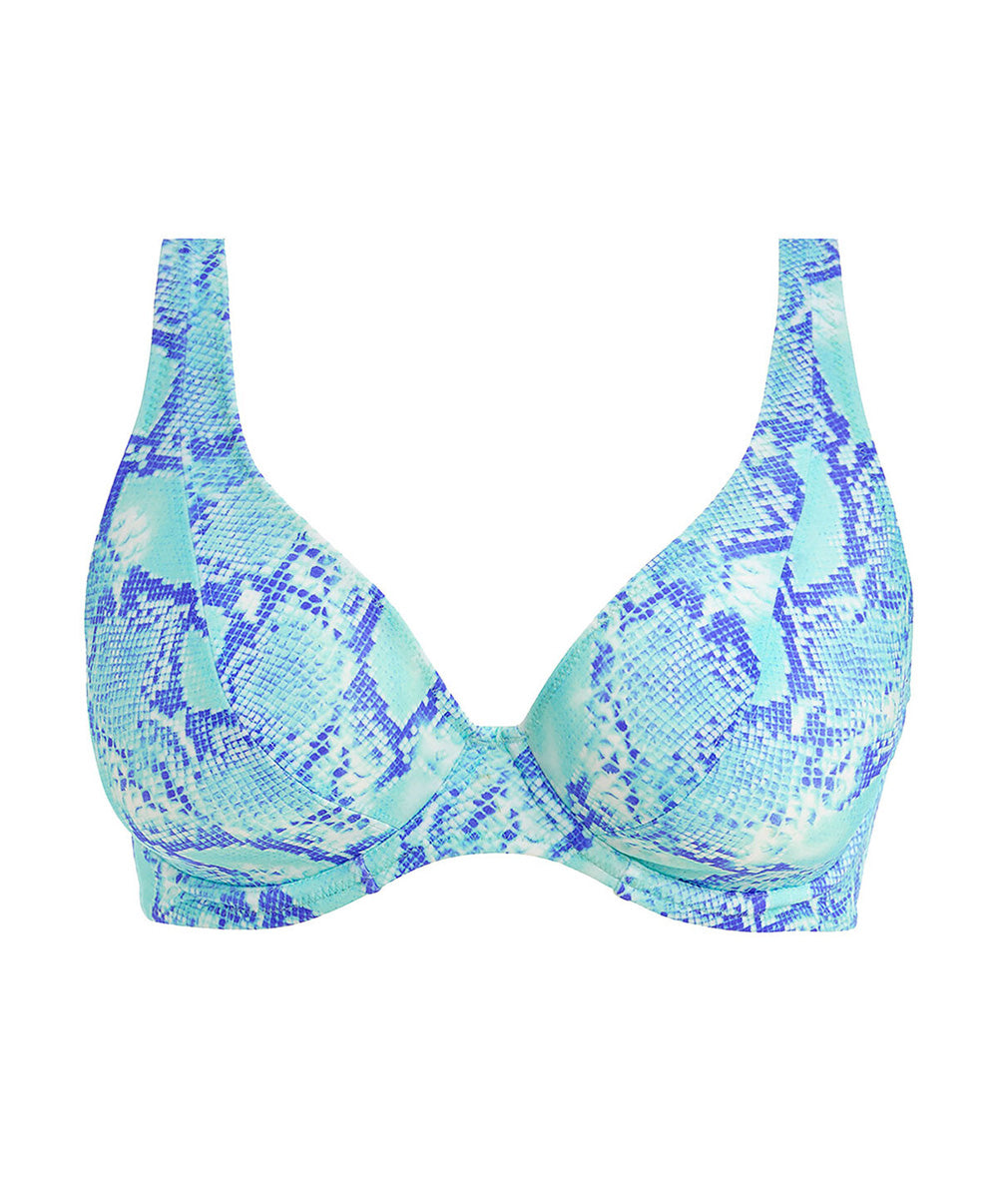 Soutien-gorge de bain bikini foulard apex haute Komodo Bay aqua Freya swim AS204013-AQA