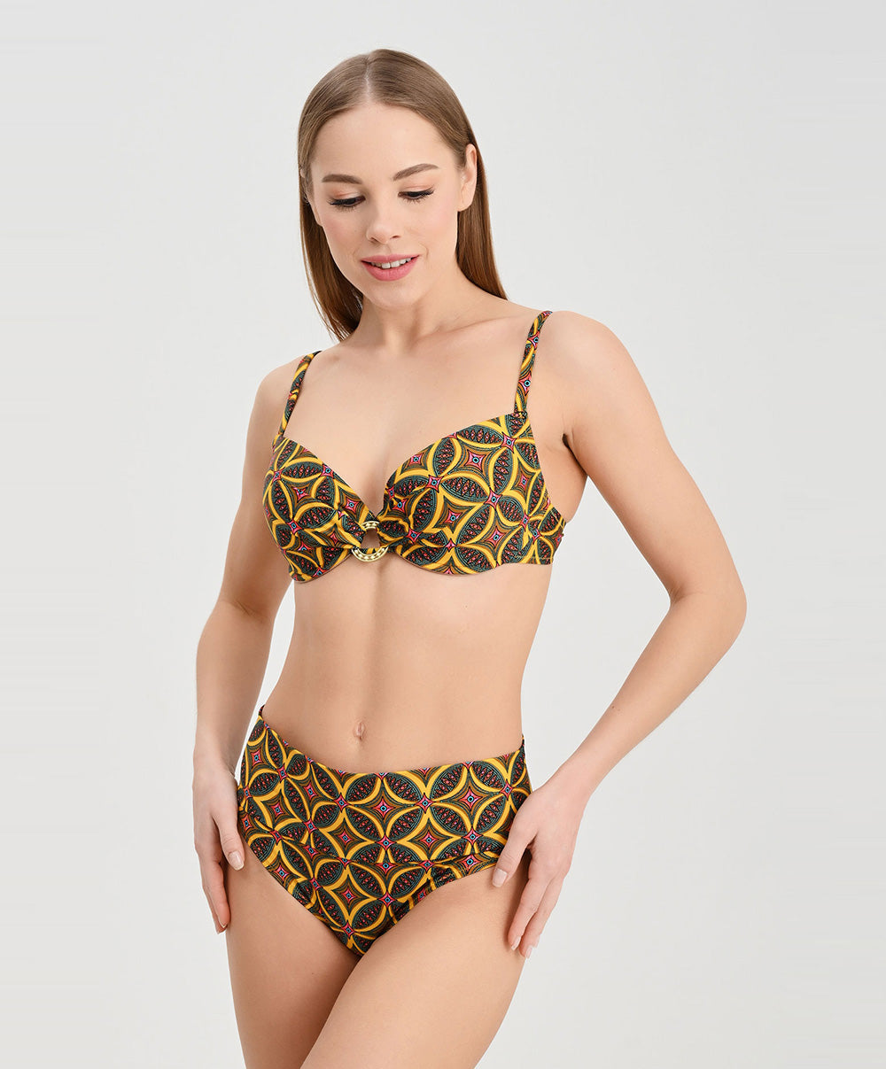 Soutien-gorge de bain coque La Muse Africa jaune Antigel Bain EBB4356-JA
