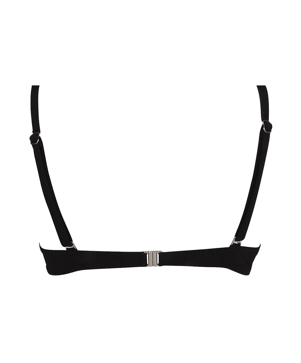 Soutien-gorge de bain coque La Muse Dolce Vita pois noir Antigel Bain EBB4386-PN