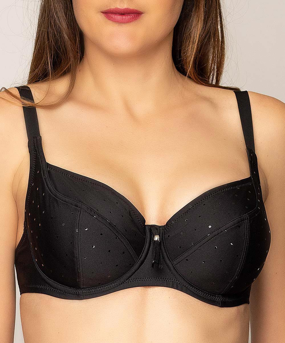 Soutien-gorge de bain corbeille grande taille La Costa Antigel noir Antigel Bain FBA3590-NO