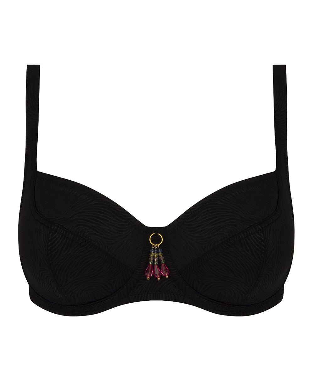 Soutien-gorge de bain corbeille grande taille La Muse des Vagues noir Antigel Bain FBB3526-NO 10