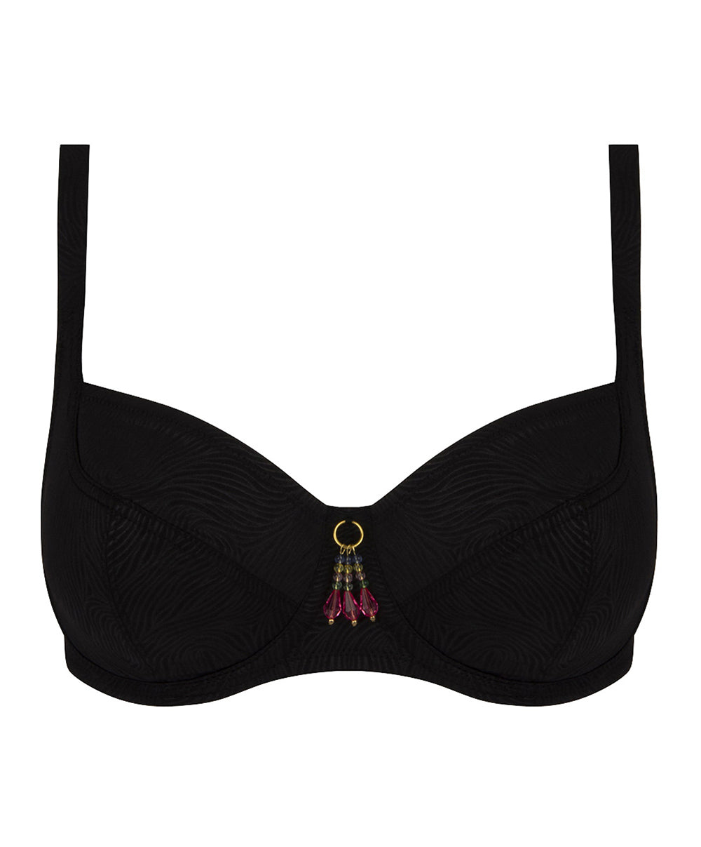 Soutien-gorge de bain corbeille grande taille La Muse des Vagues noir Antigel Bain FBB3526-NO 10