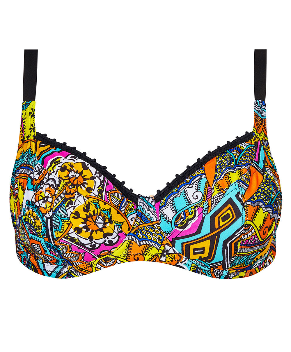 Soutien-gorge de bain corbeille grande taille La Nomade multicolore Antigel Bain FBB3557-EN 100