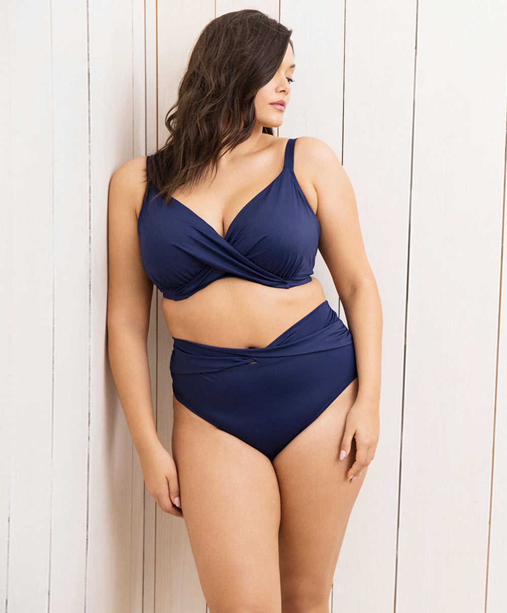 Soutien-gorge de bain grande taille couvrant Elomi swim Magnetic midnight blue ES7193-MIH