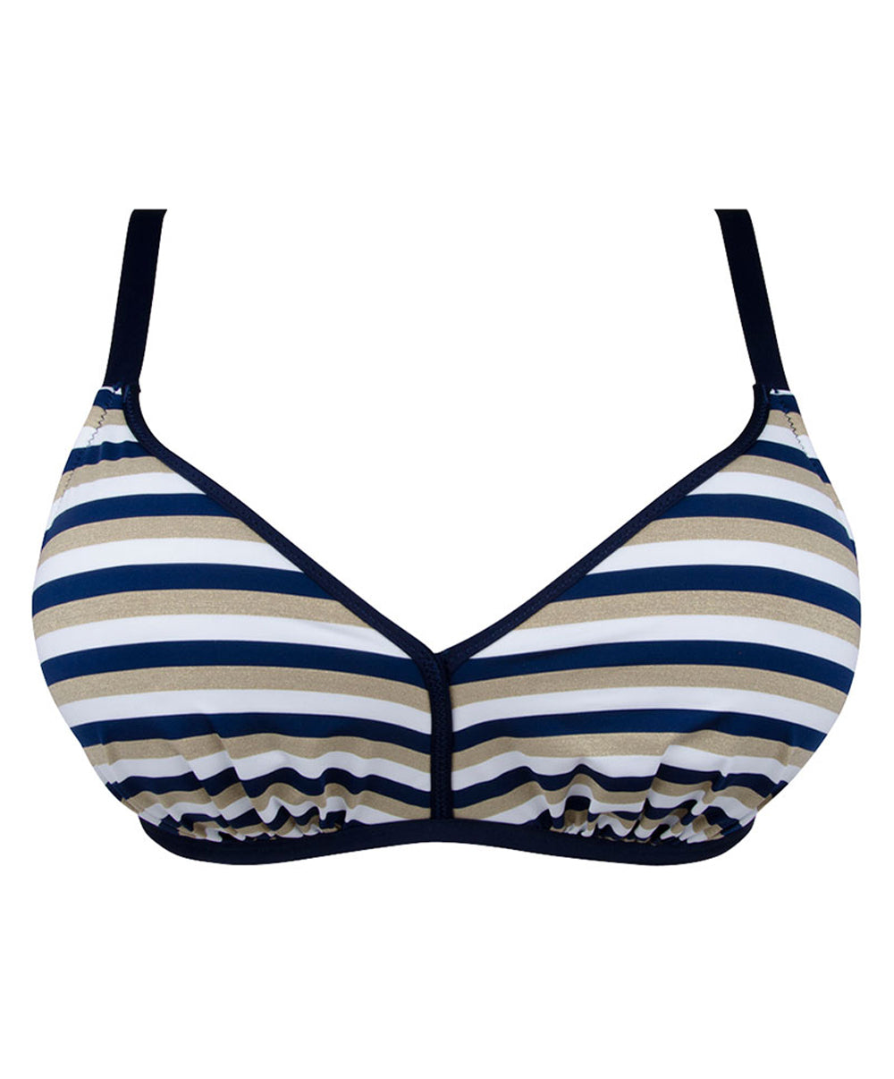Soutien-gorge de bain mousse sans armatures La Belle à Bord or navy Antigel Bain FBB6575-ON 10