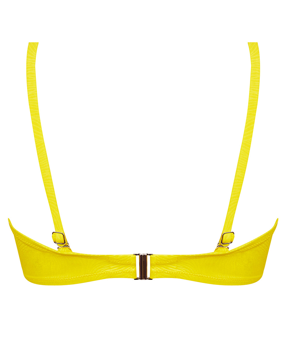 Soutien-gorge de bain souple bandeau La Muse des Vagues jaune Antigel Bain FBB7426-JA 100