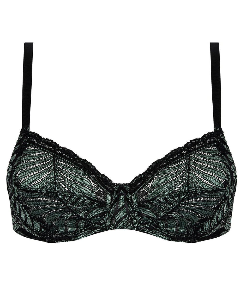 Soutien-gorge emboitant avec armatures Antigel de Lise Charmel Jungle du Soir vert minuit ECJ6144-VM 100