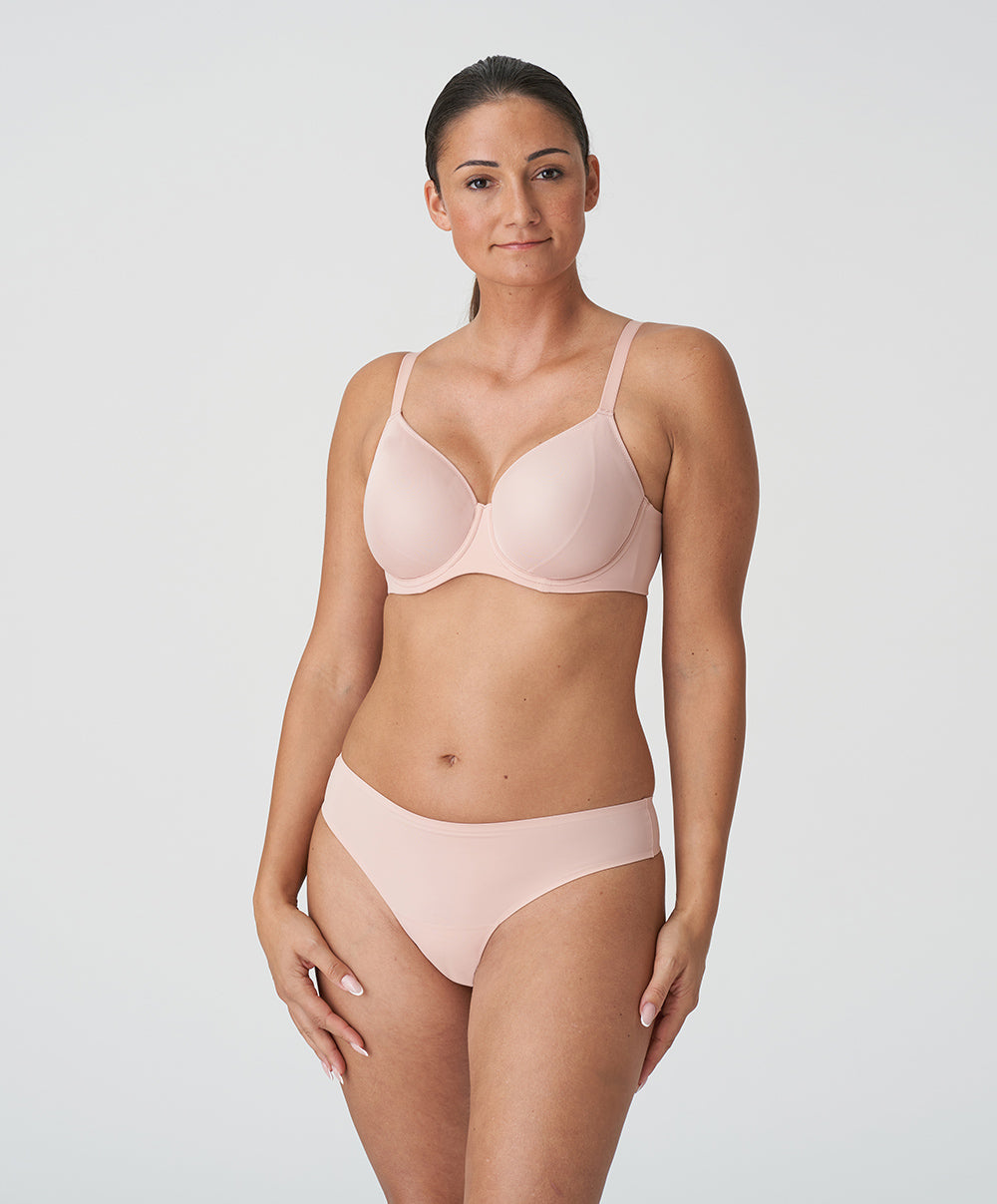 Soutien-gorge emboitant moulé lisse invisible à armatures PrimaDonna Figuras rose poudré 0163250-PWD