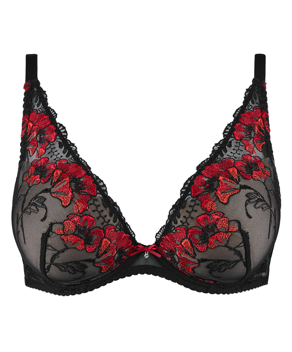 Soutien-gorge foulard push-up À Fleur de Toi rouge prodigieux Aubade IBN81-RPRO