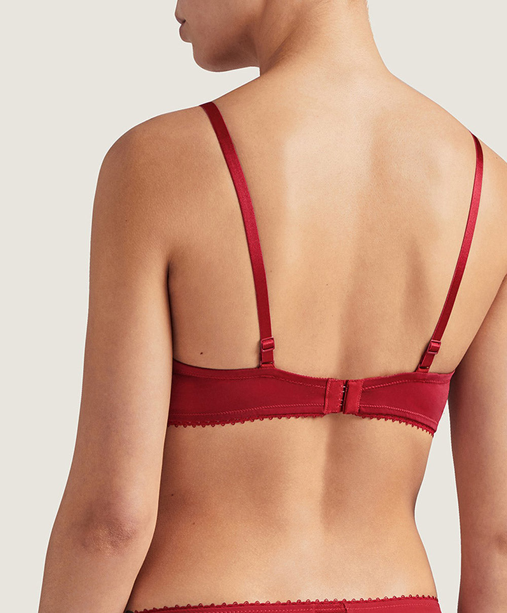 Soutien-gorge foulard push-up rouge Aube Amoureuse rouge Aubade QA81-ROAM