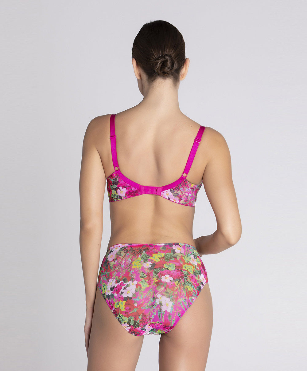 Soutien-gorge grande taille armature couvrant Lise Charmel Envolée de Fleurs fuchsia BCH6183-EF