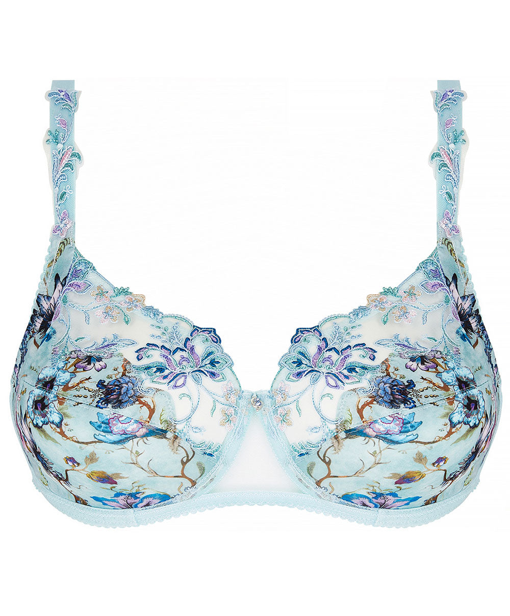Soutien gorge grande taille armature couvrant Reve en fleurs opale Lise Charmel BCJ6143 RO packshot 1