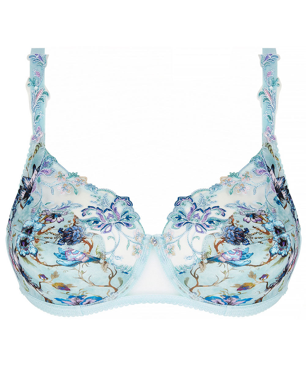 Soutien gorge grande taille armature couvrant Reve en fleurs opale Lise Charmel BCJ6143 RO packshot 1