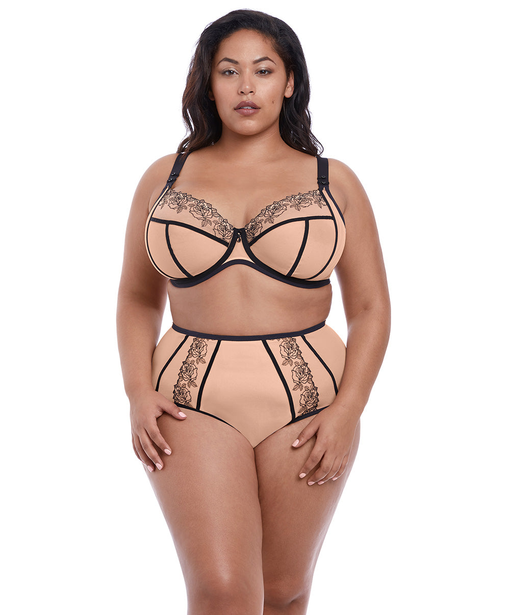 Soutien-gorge grande taille armature plongeant Elomi Tori tatoo