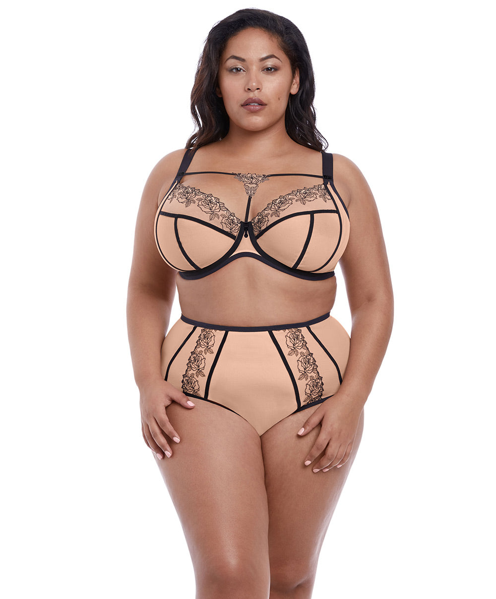 Soutien-gorge grande taille armature plongeant Elomi Tori tatoo
