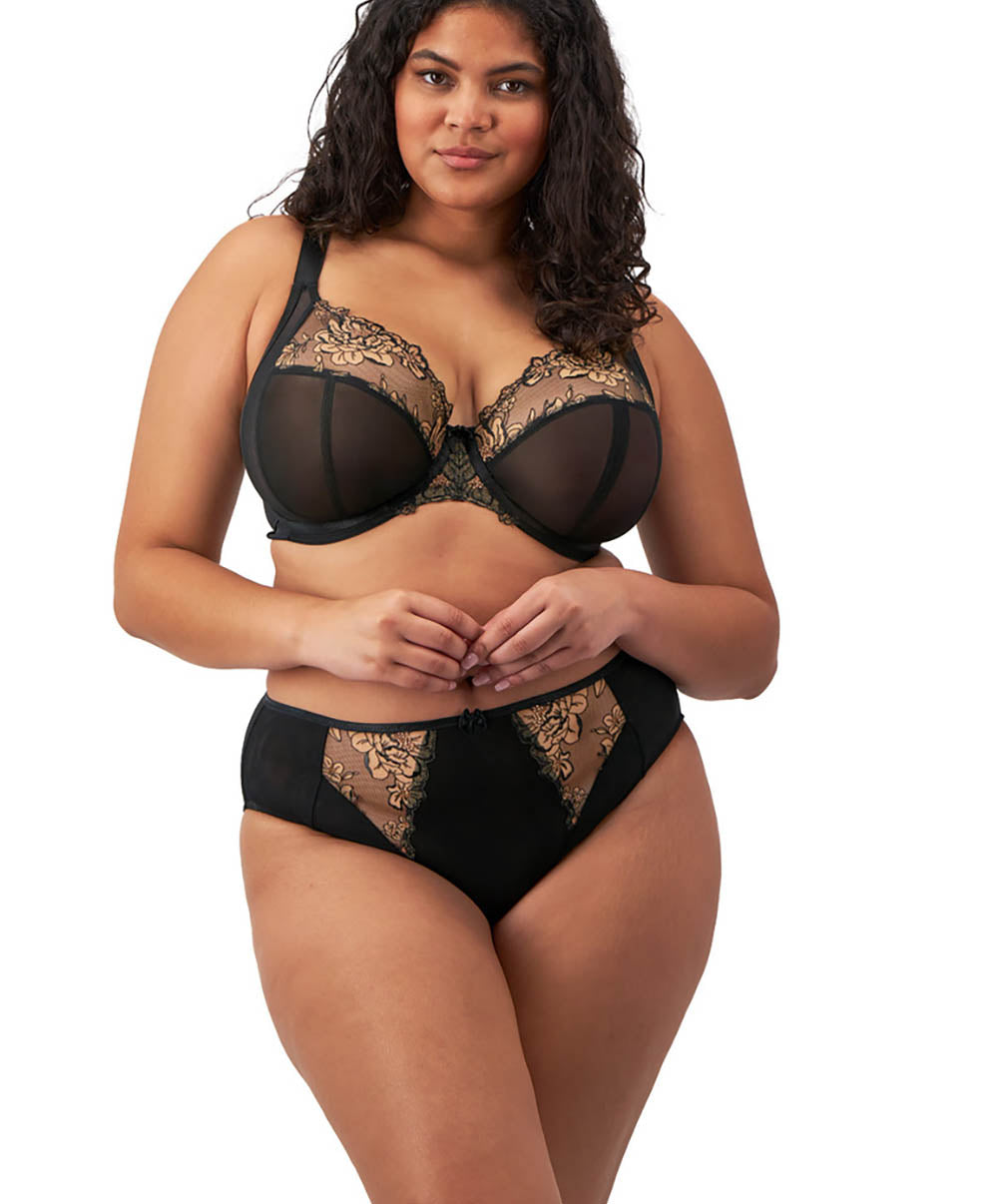 Soutien-gorge grande taille armature plongeant Elomi Teagan Almond EL302602-ALM