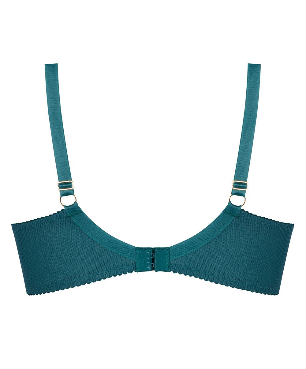 Soutien-gorge grande taille armature couvrant Lise Charmel Grâce Aquatique floral aqua BCH6193-FA