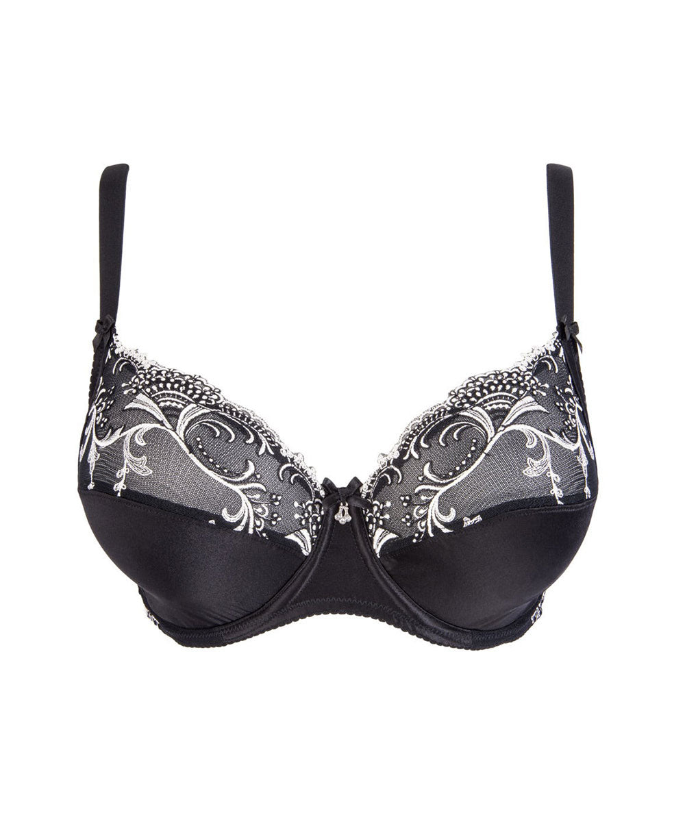 Soutien-gorge grande taille armature en soie Lise Charmel Splendeur soie noir ACC6180-SN