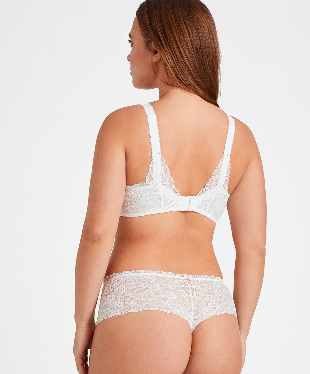 Soutien-gorge grande taille triangle plunge Rosessence opale Aubade HK12-02-OPAL