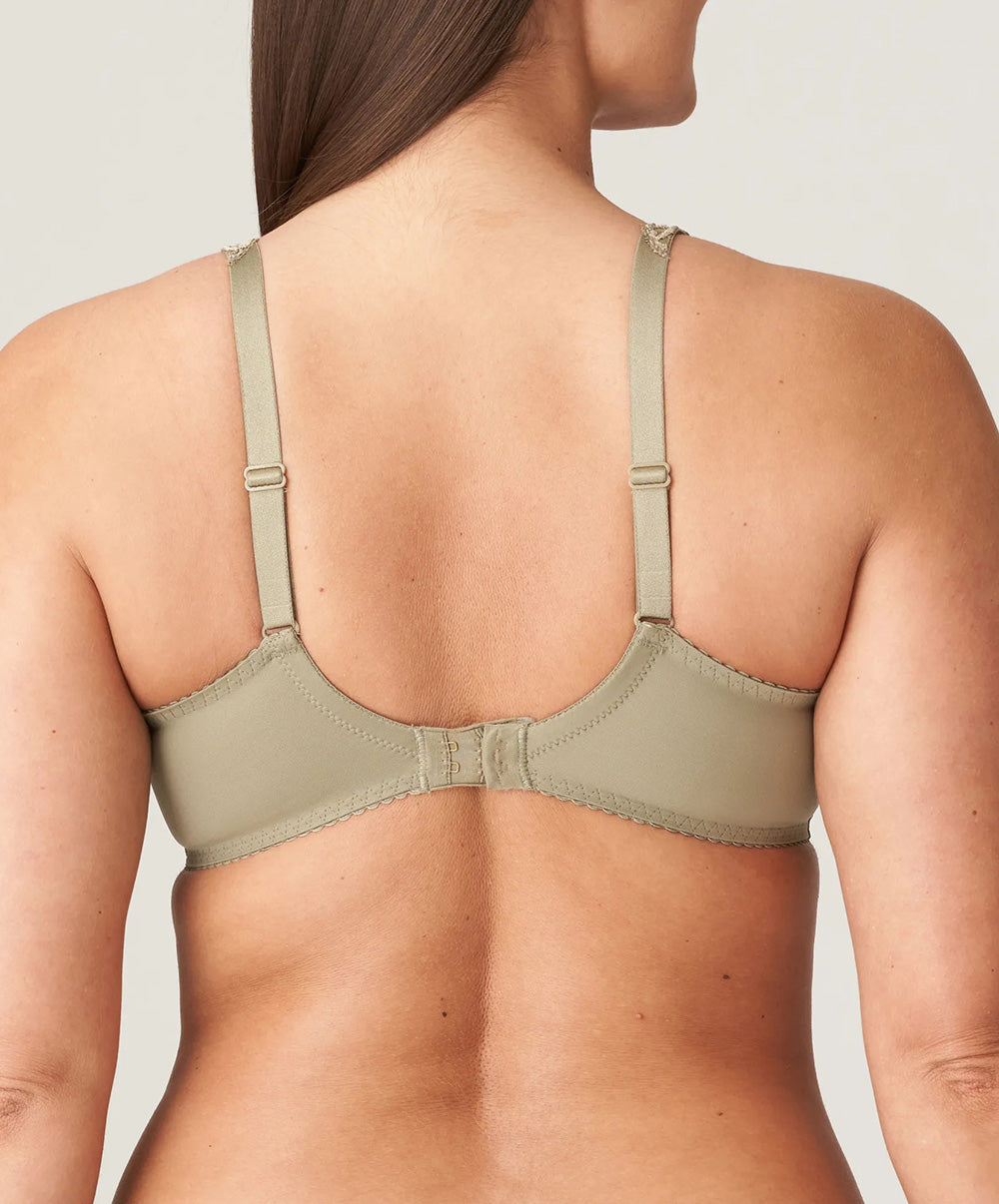 Soutien-gorge moulé emboitant grande taille en dentelle PrimaDonna Madison golden olive 0262127-GOO