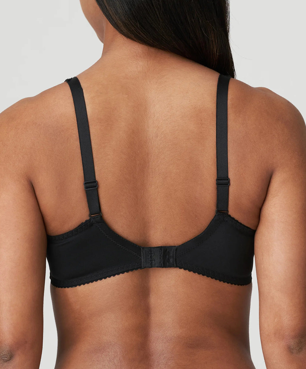Soutien-gorge moulé emboitant grande taille en dentelle PrimaDonna Madison noir 0262127-ZWA
