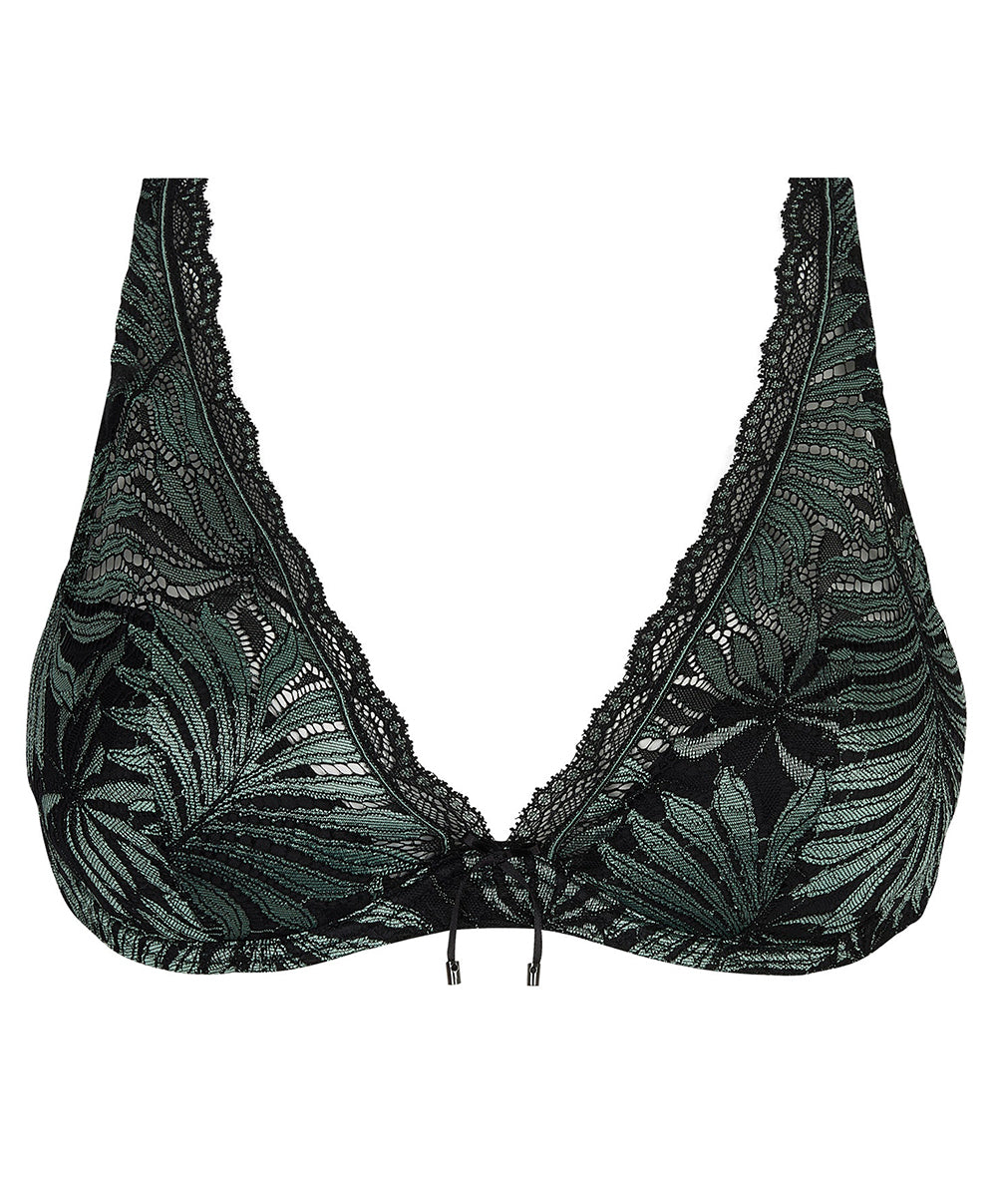 Soutien-gorge mousse à armatures forme triangle Antigel de Lise Charmel Jungle du Soir vert minuit ECJ7044-VM 100