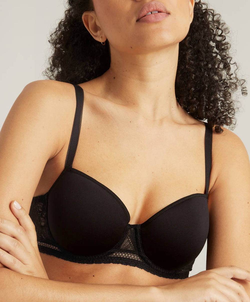 Soutien-gorge moulé padding Comète Noir Simone Pérèle 12S343-015