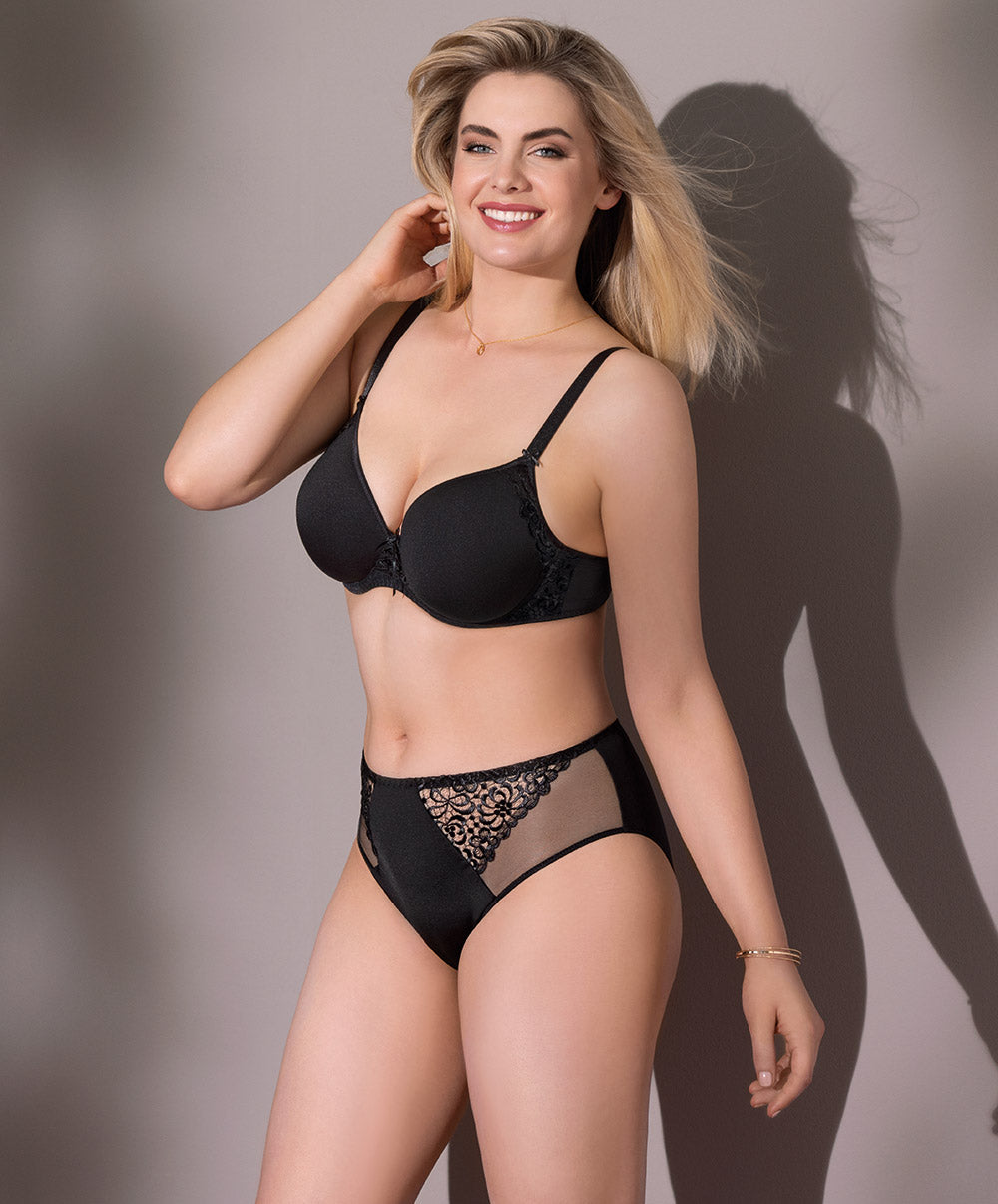 Soutien-gorge spacer plunge Antinéa de Lise Charmel Fashion Guipure noir DCC2701-NO