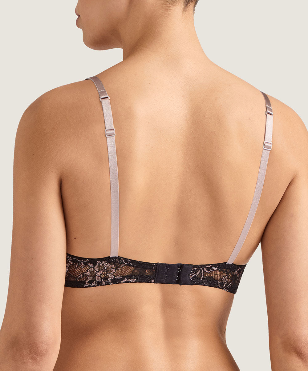 Soutien-gorge en soie push-up Femme Glamour sonate Aubade MD18-SONA face