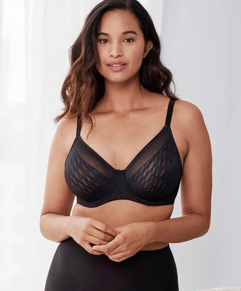 Soutien-gorge rehausse poitrine avec armatures grande taille Wacoal Elevated Allure rose dust WA855336-BLK