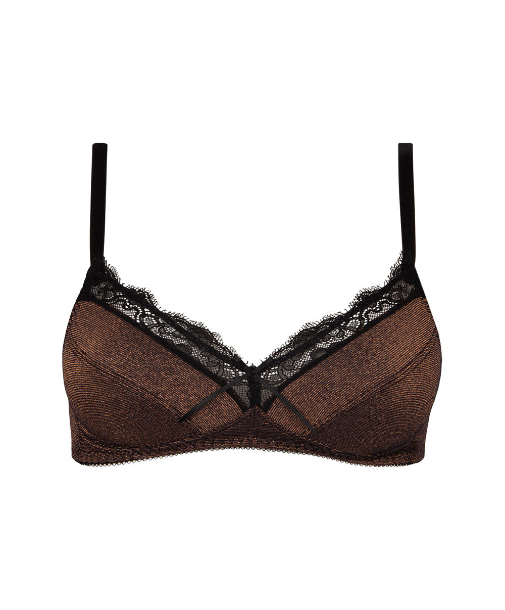 Soutien-gorge sans armature Antigel de Lise Charmel Disco Dentelle cuivre ECH6546-CD