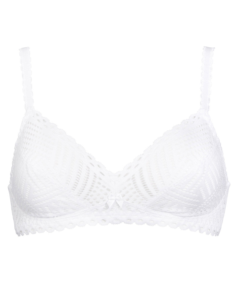 Soutien-gorge sans armature Antigel de Lise Charmel Tressage Graphic blanc ECC6537-TB