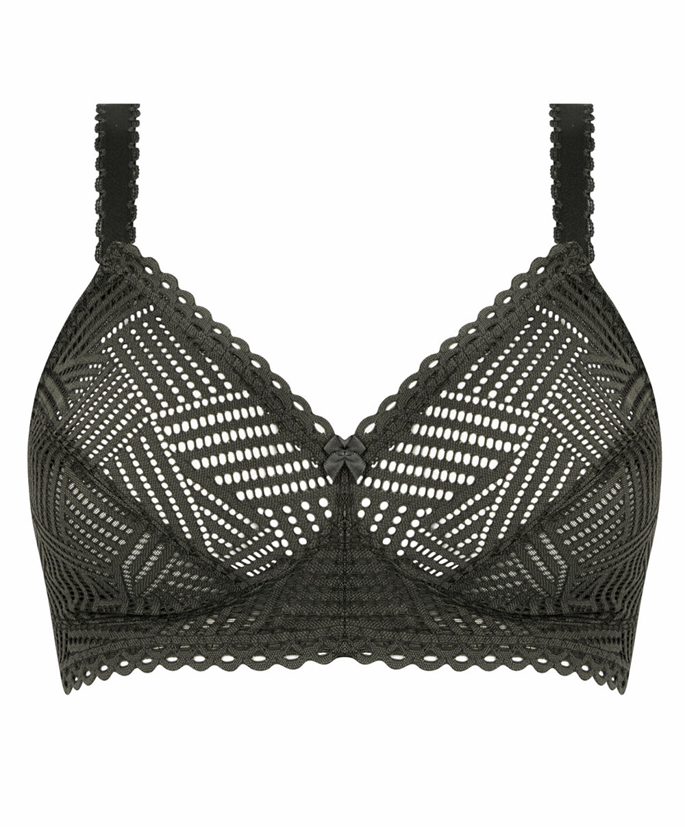 Soutien-gorge sans armatures grande taille Antigel de Lise Charmel Tressage Graphic éclat aventure kaki FCC6537-EA