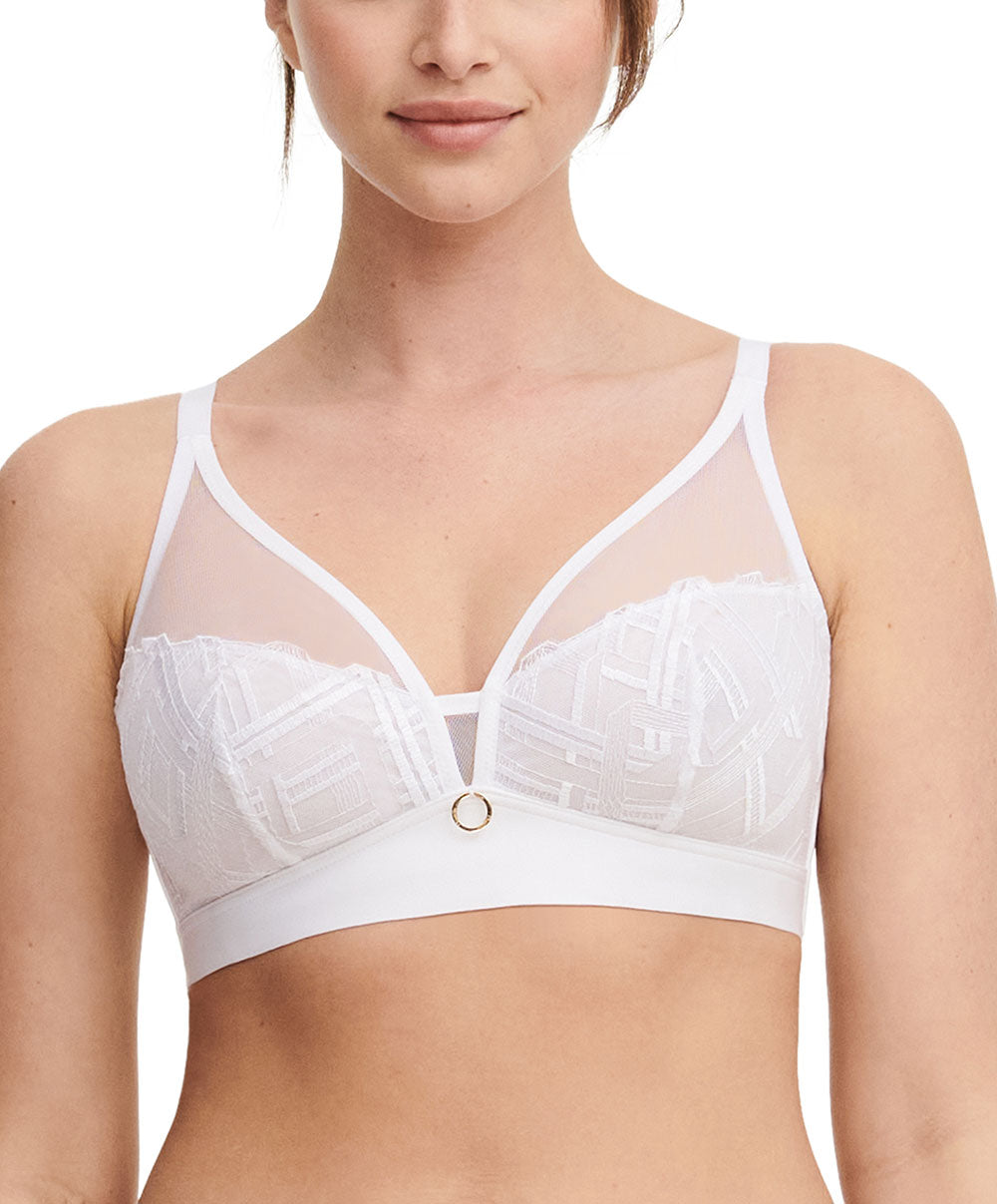Soutien-gorge sans armatures maintien Chantelle Graphic Support blanc C21S20-010