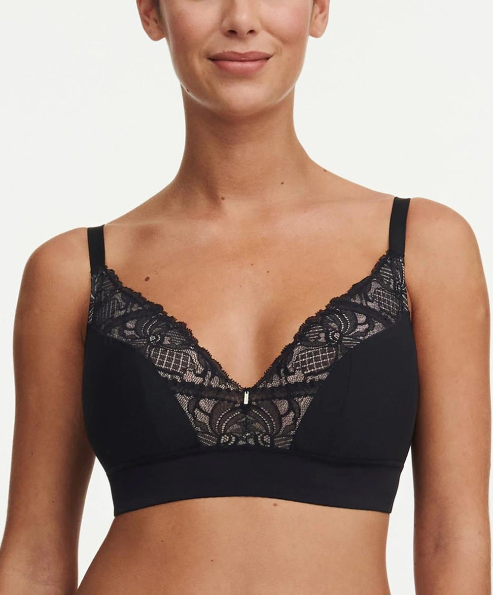 Soutien-gorge sans armatures maintien en mousse Chantelle Orangerie Dream noir C17Q70-011