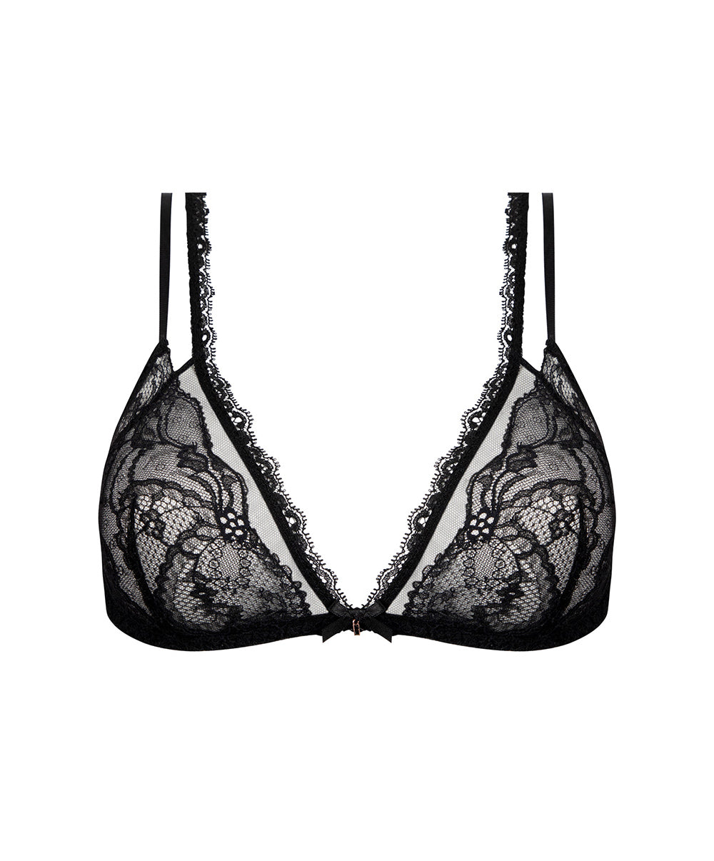 Soutien-gorge sans armatures triangle Lise Charmel Féérie Couture noir ACH6574-NO