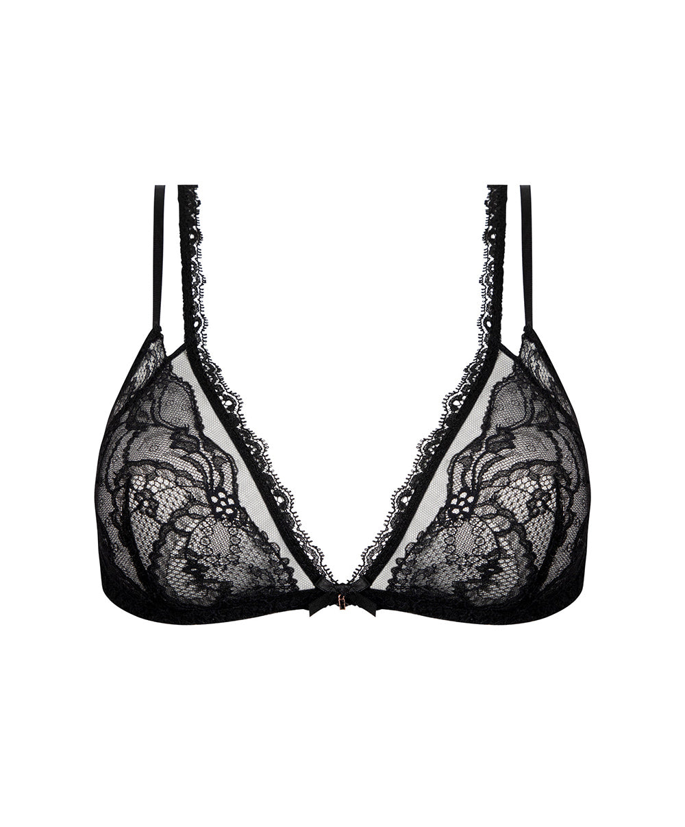 Soutien-gorge sans armatures triangle Lise Charmel Féérie Couture noir ACH6574-NO