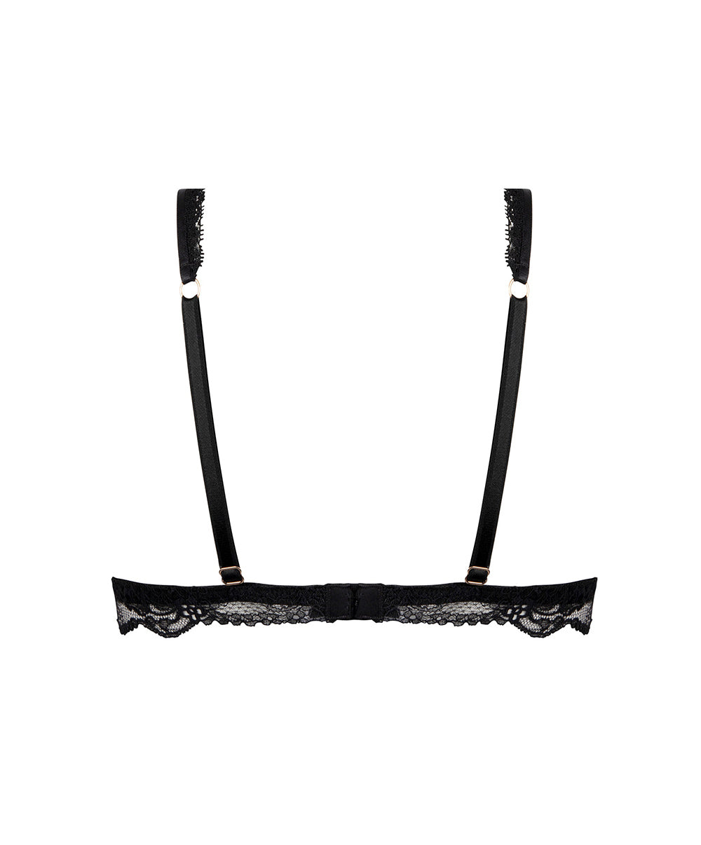 Soutien-gorge sans armatures triangle Lise Charmel Féérie Couture noir ACH6574-NO