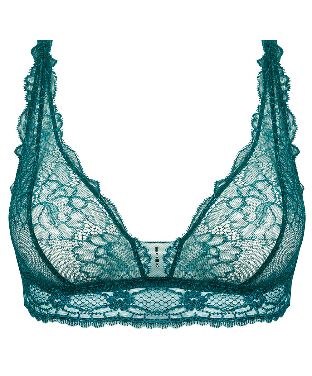 Soutien-gorge sans armatures triangle Lise Charmel Sublime en Dentelle vert princesse ACH6513-VP