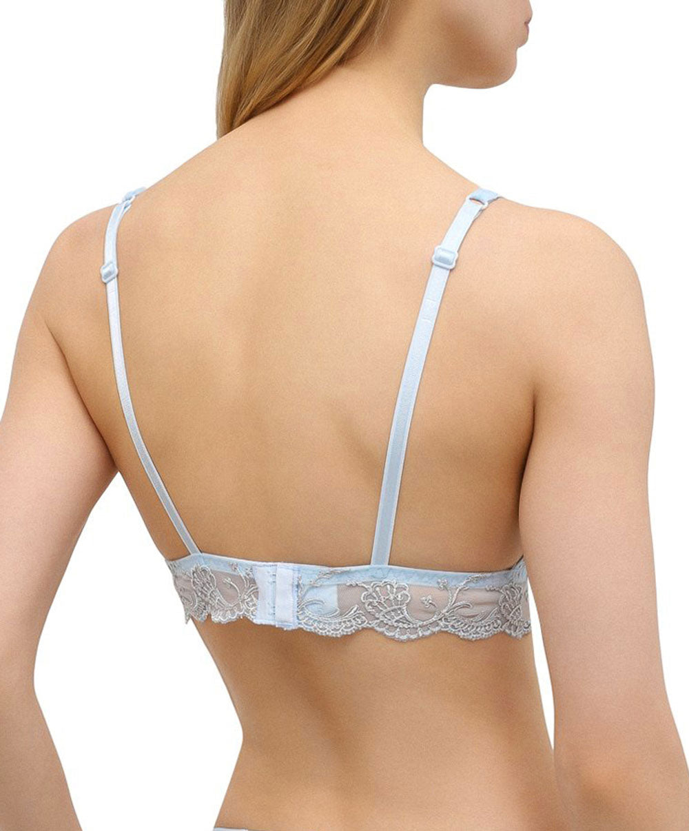 Soutien-gorge en soie sans armatures triangle Lise Charmel Splendeur soie bleu azur ACC6580-SZ