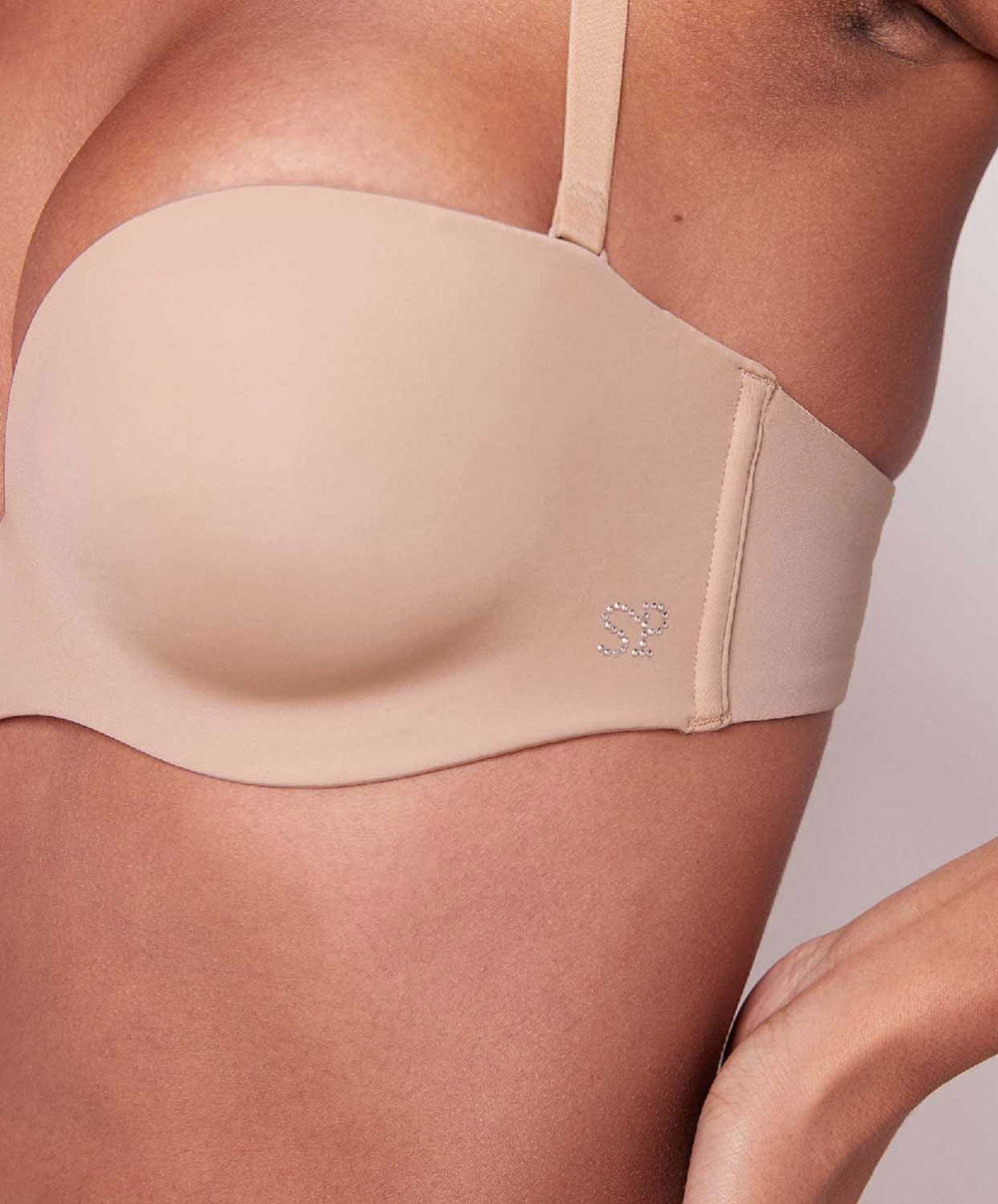 Soutien-gorge sans bretelles plongeant Simone Pérèle Inspiration peau 12W303-709