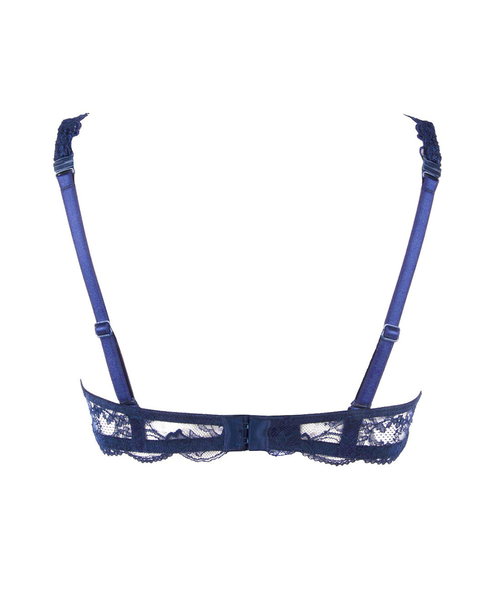 Soutien-gorge sexy triangle armatures Lise Charmel Soir de Venise bleu ACA7403-BV