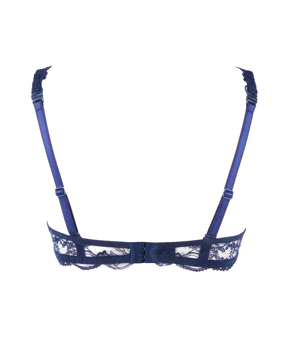 Soutien-gorge sexy triangle armatures Lise Charmel Soir de Venise bleu ACA7403-BV
