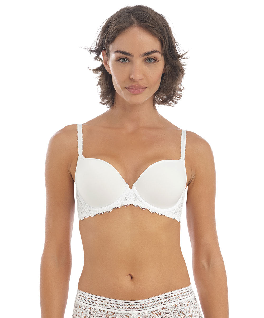 Soutien-gorge moulé lisse à armatures Wacoal Raffine blanc WE148004-WHE
