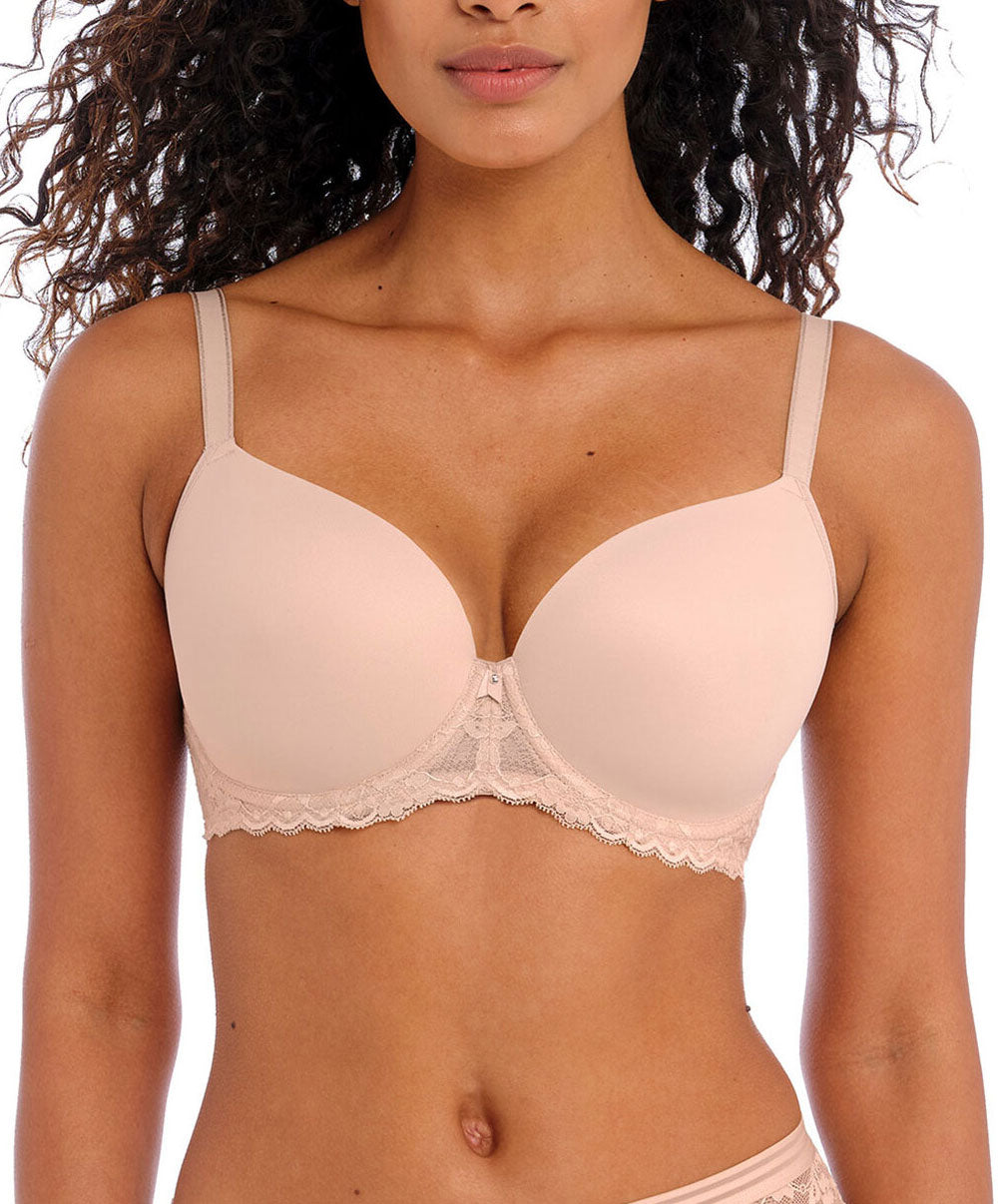 Soutien-gorge t-shirt moulé blaconnet à armatures grande taille Freya Offbeat natural beige AA5450-NAE