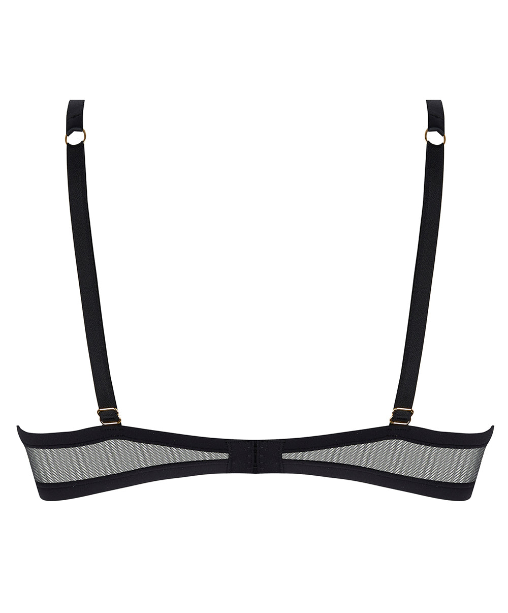 Soutien-gorge triangle armatures couvrant Lise Charmel Éclats d'Or noir or BCJ6729-NO