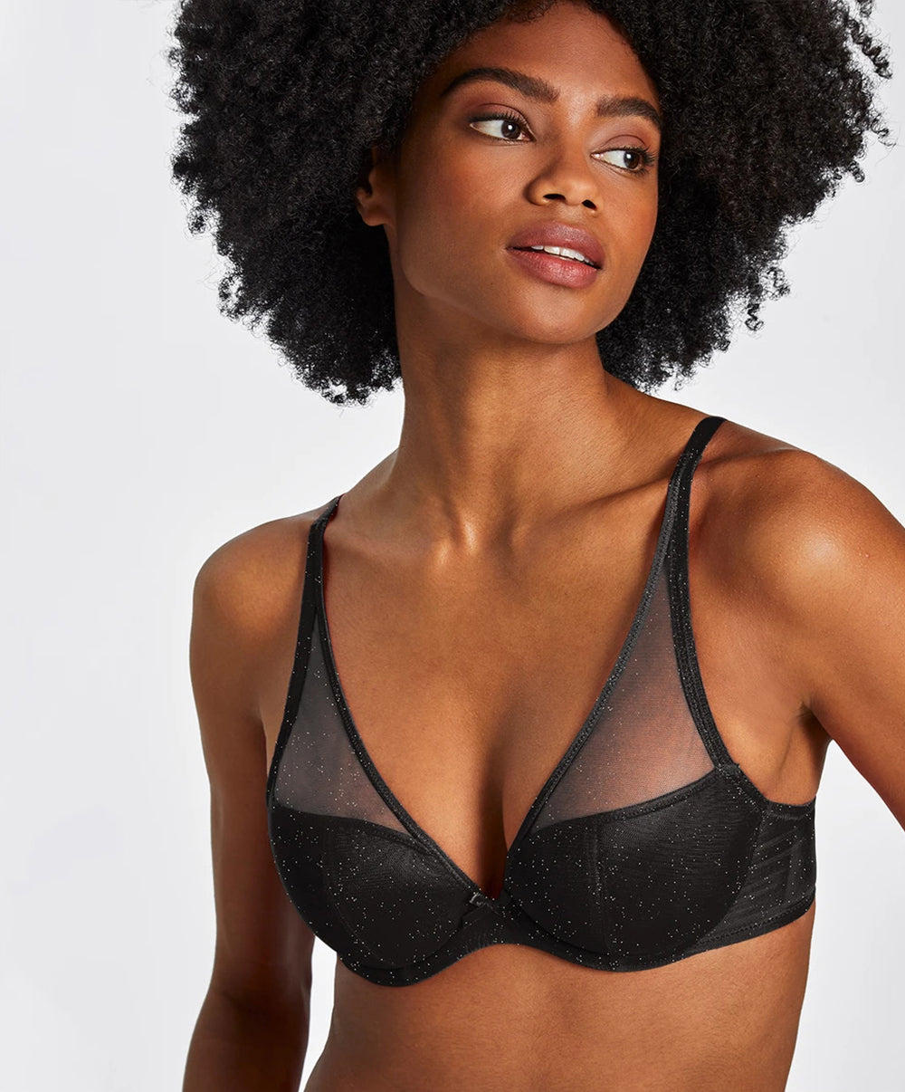 Soutien-gorge triangle Nudessence étincelle Aubade FM12-3-ETIN