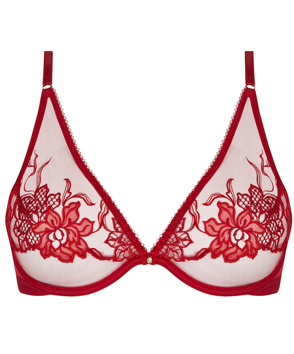 Soutien-gorge triangle armatures Lise Charmel Adorable en Sexy rouge effusion ACH6985-RE