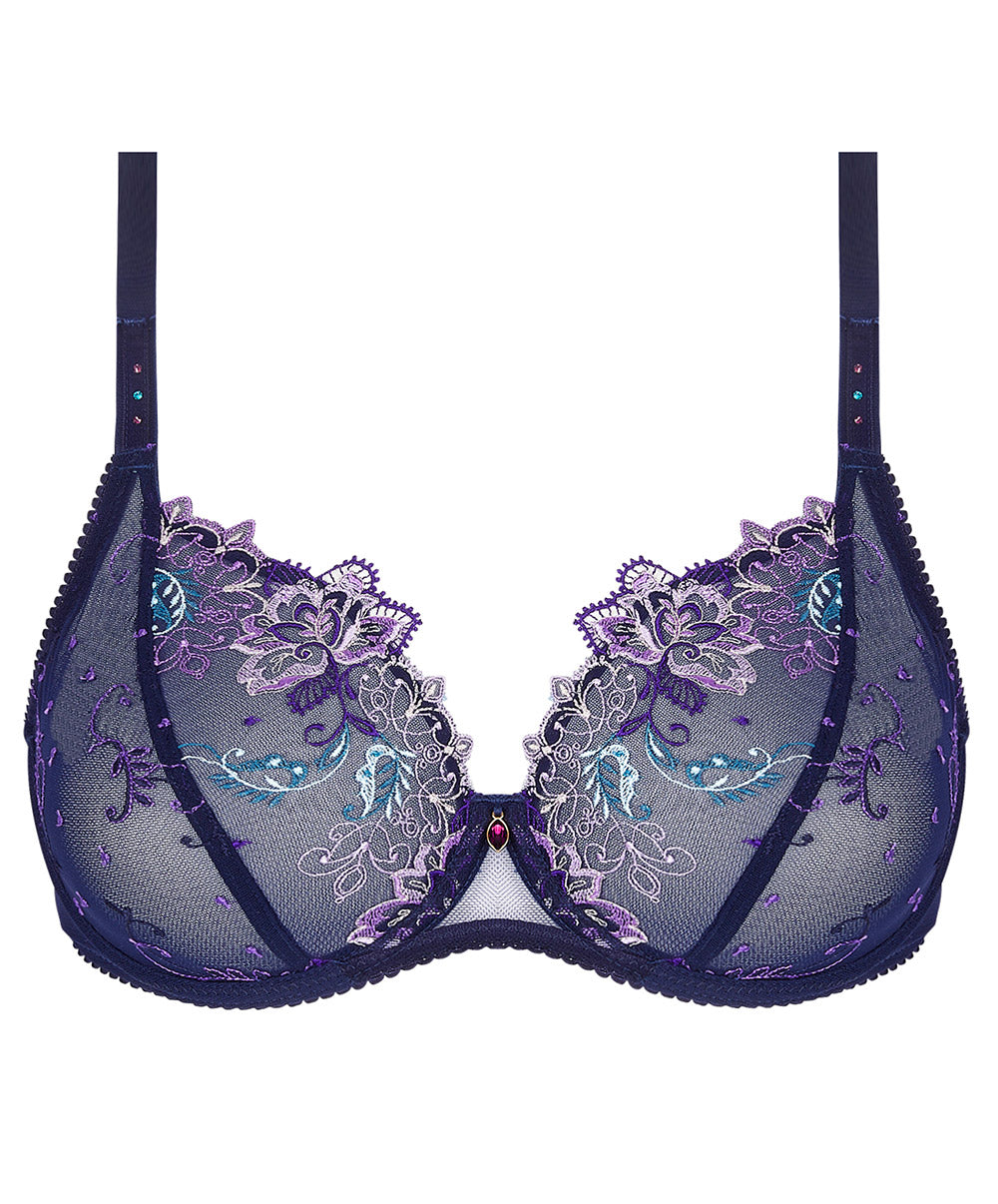 Soutien-gorge triangle armatures couvrant Lise Charmel Déesse Désirs mauve BCH6777-MD